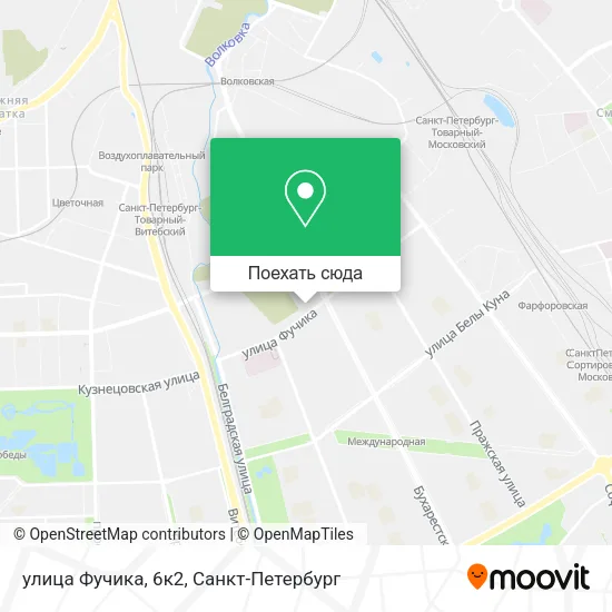 Карта улица Фучика, 6к2