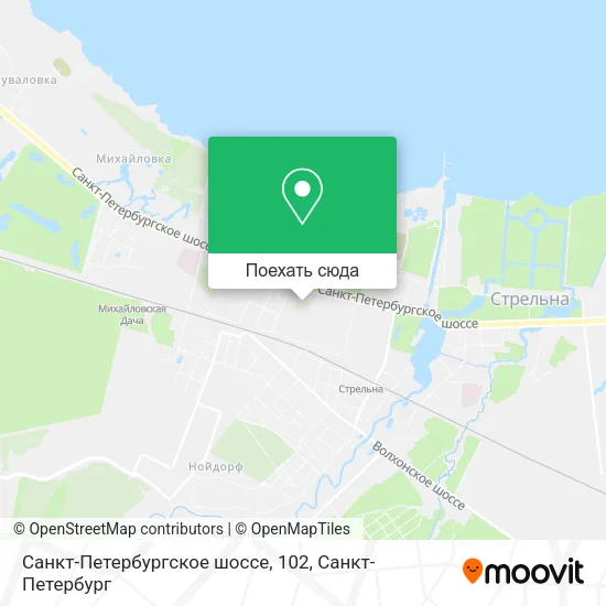 Карта Санкт-Петербургское шоссе, 102