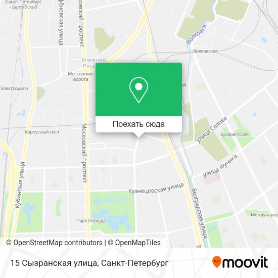 Карта 15 Сызранская улица