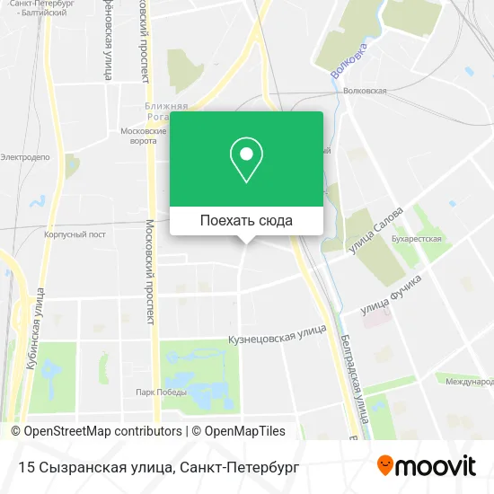 Карта 15 Сызранская улица