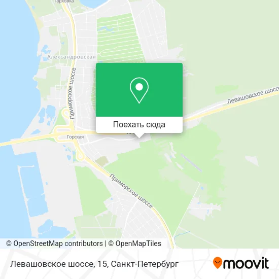 Карта Левашовское шоссе, 15