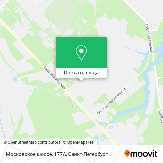 Карта Московское шоссе, 177А