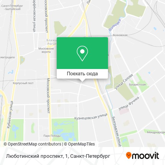 Карта Люботинский проспект, 1