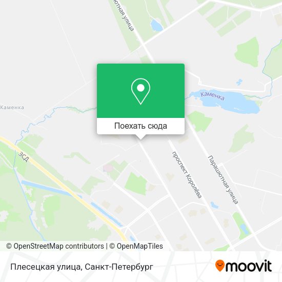 Карта Плесецкая улица