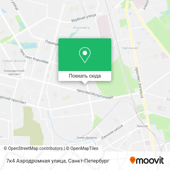 Карта 7к4 Аэродромная улица
