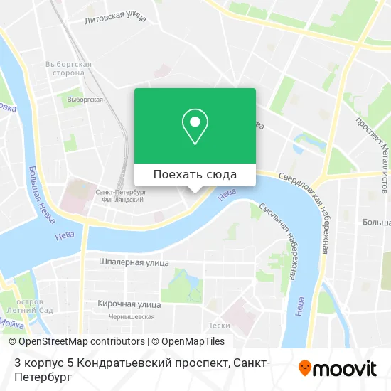 Карта 3 корпус 5 Кондратьевский проспект