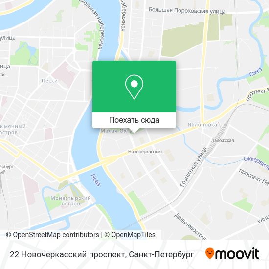 Карта 22 Новочеркасский проспект