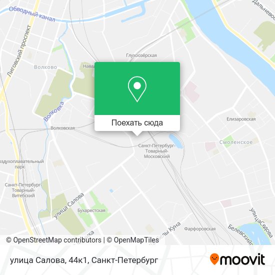 Карта улица Салова, 44к1