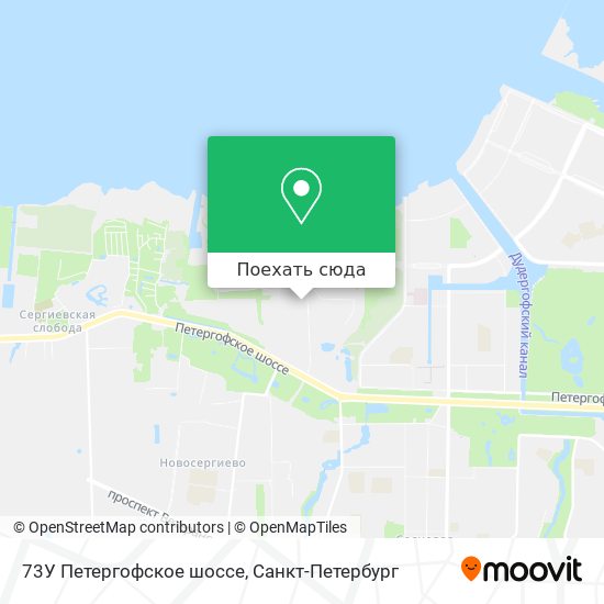 Карта 73У Петергофское шоссе