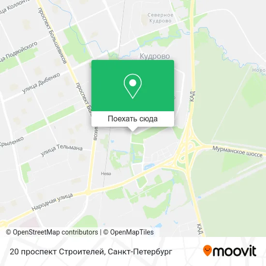 Карта 20 проспект Строителей