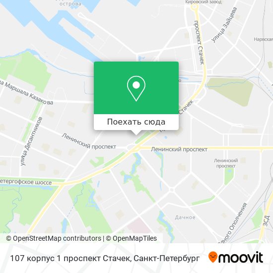 Карта 107 корпус 1 проспект Стачек