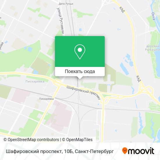 Карта Шафировский проспект, 10Б