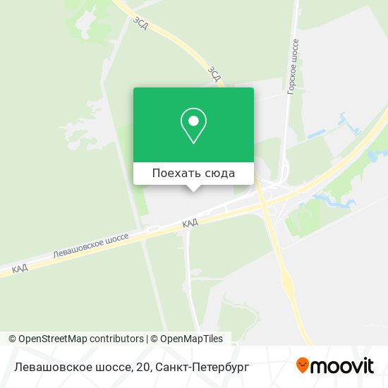 Карта Левашовское шоссе, 20