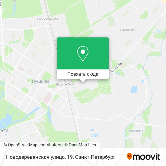 Карта Новодеревенская улица, 19