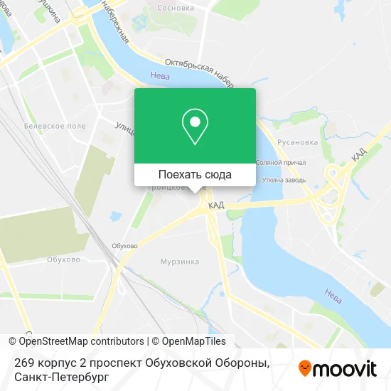 Карта 269 корпус 2 проспект Обуховской Обороны