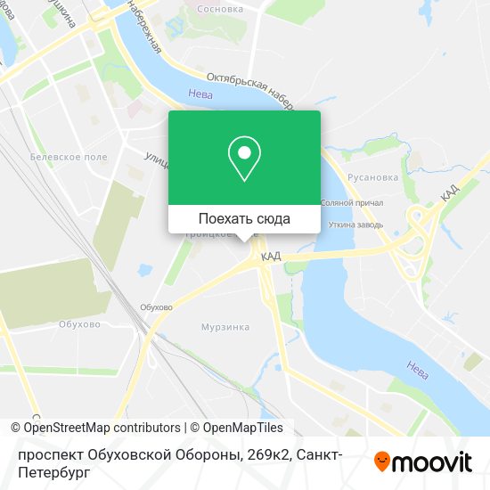 Карта проспект Обуховской Обороны, 269к2