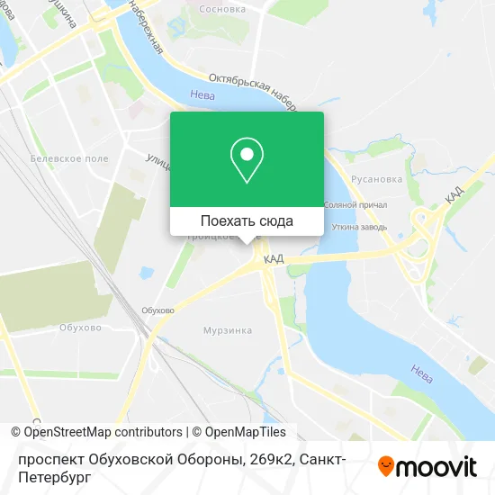 Карта проспект Обуховской Обороны, 269к2