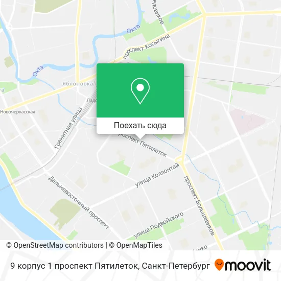 Карта 9 корпус 1 проспект Пятилеток