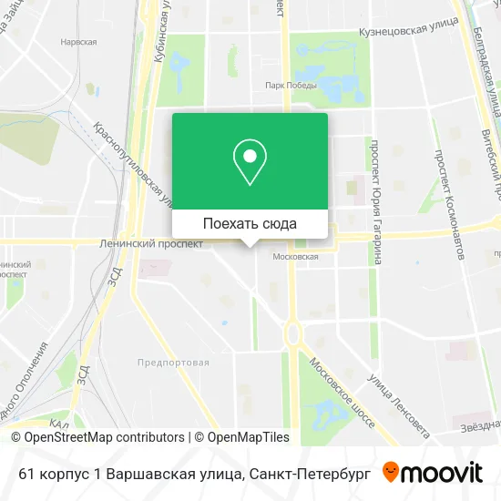 Карта 61 корпус 1 Варшавская улица