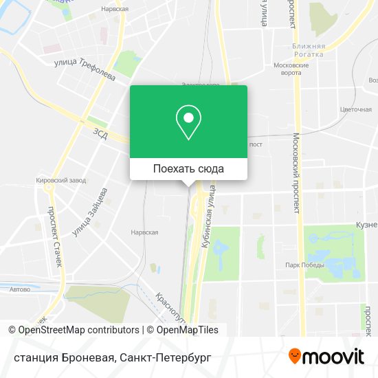 Карта станция Броневая