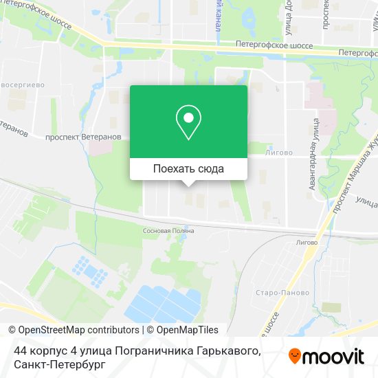 Карта 44 корпус 4 улица Пограничника Гарькавого