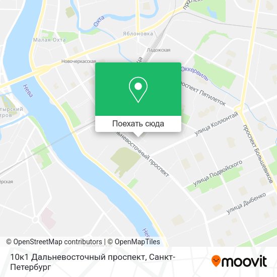 Карта 10к1 Дальневосточный проспект