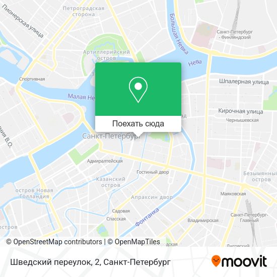 Карта Шведский переулок, 2