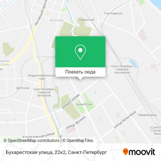 Карта Бухарестская улица, 22к2