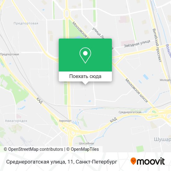 Карта Среднерогатская улица, 11