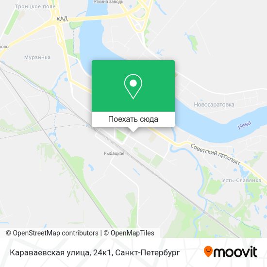 Карта Караваевская улица, 24к1