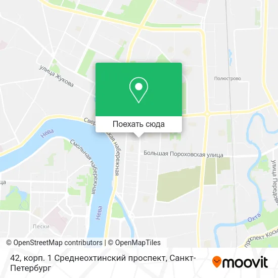 Карта 42, корп. 1 Среднеохтинский проспект