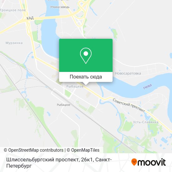 Карта Шлиссельбургский проспект, 26к1