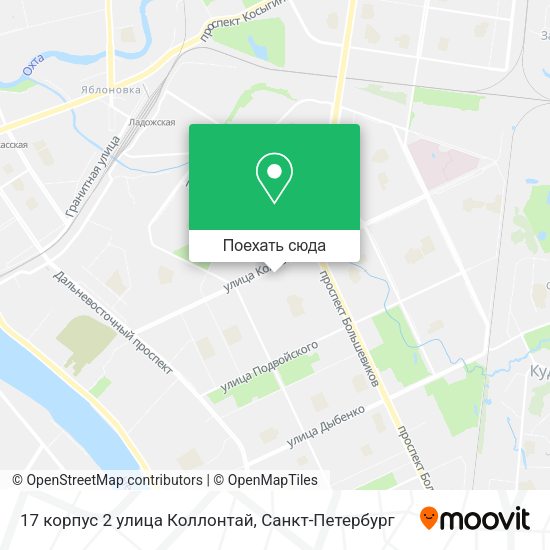 Карта 17 корпус 2 улица Коллонтай