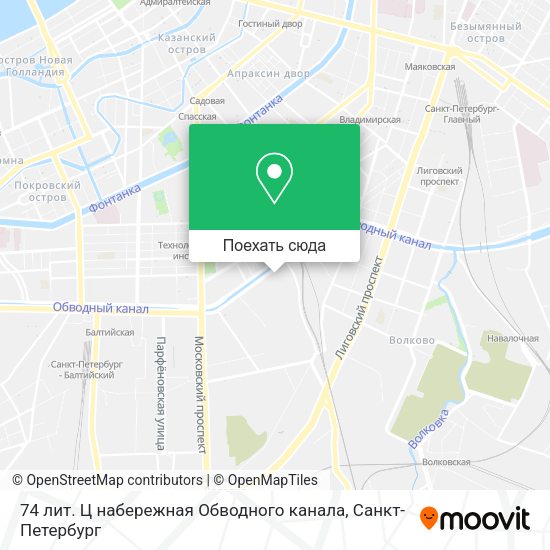 Карта 74 лит. Ц набережная Обводного канала