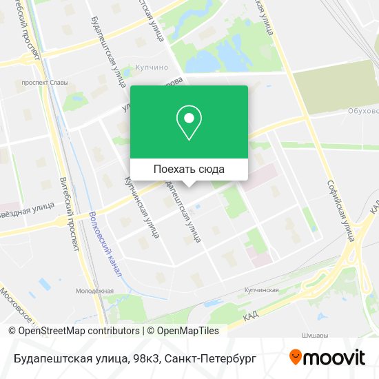 Карта Будапештская улица, 98к3