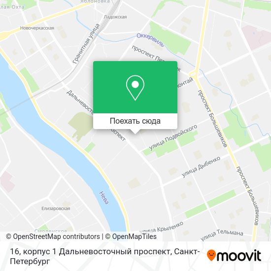 Карта 16, корпус 1 Дальневосточный проспект