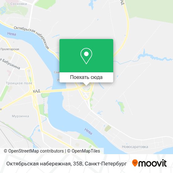 Карта Октябрьская набережная, 35В