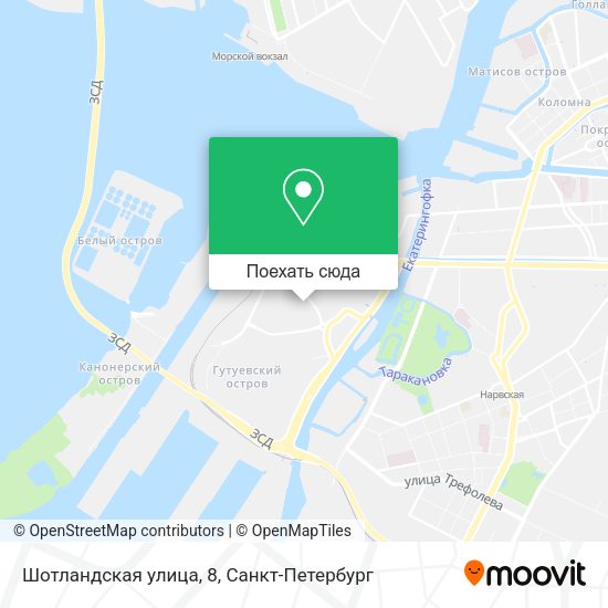 Карта Шотландская улица, 8