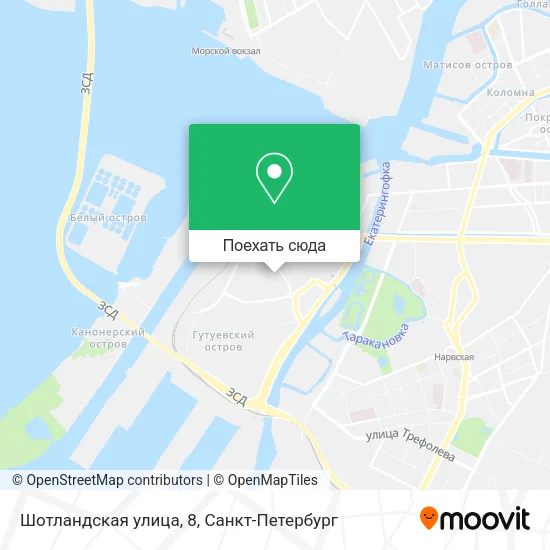 Карта Шотландская улица, 8