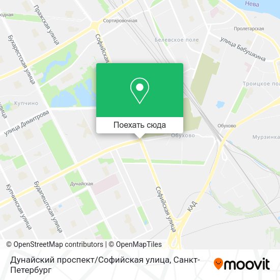 Карта Дунайский проспект / Софийская улица