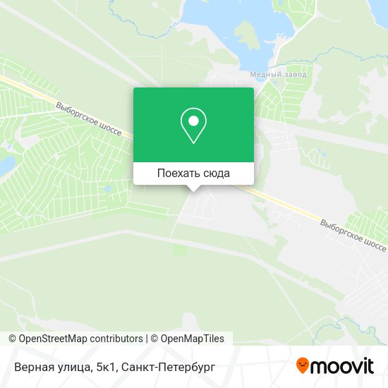 Карта Верная улица, 5к1