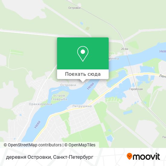 Карта деревня Островки