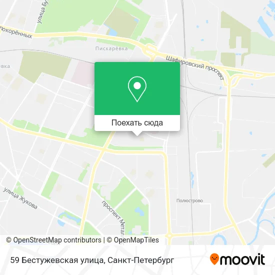 Карта 59 Бестужевская улица
