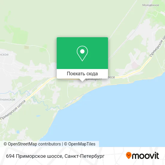 Карта 694 Приморское шоссе