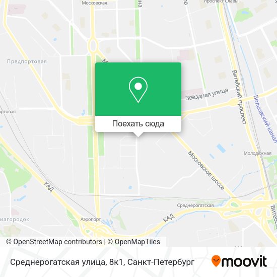Карта Среднерогатская улица, 8к1