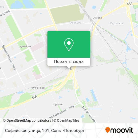 Карта Софийская улица, 101