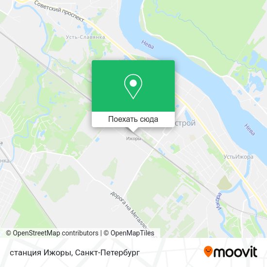 Карта станция Ижоры