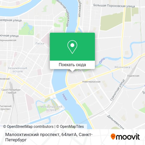 Карта Малоохтинский проспект, 64литА