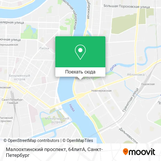 Карта Малоохтинский проспект, 64литА