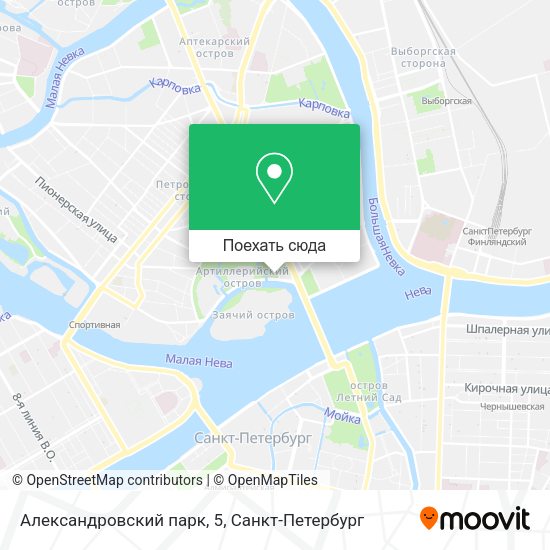 Карта Александровский парк, 5